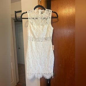 Superdown White Lace Dress